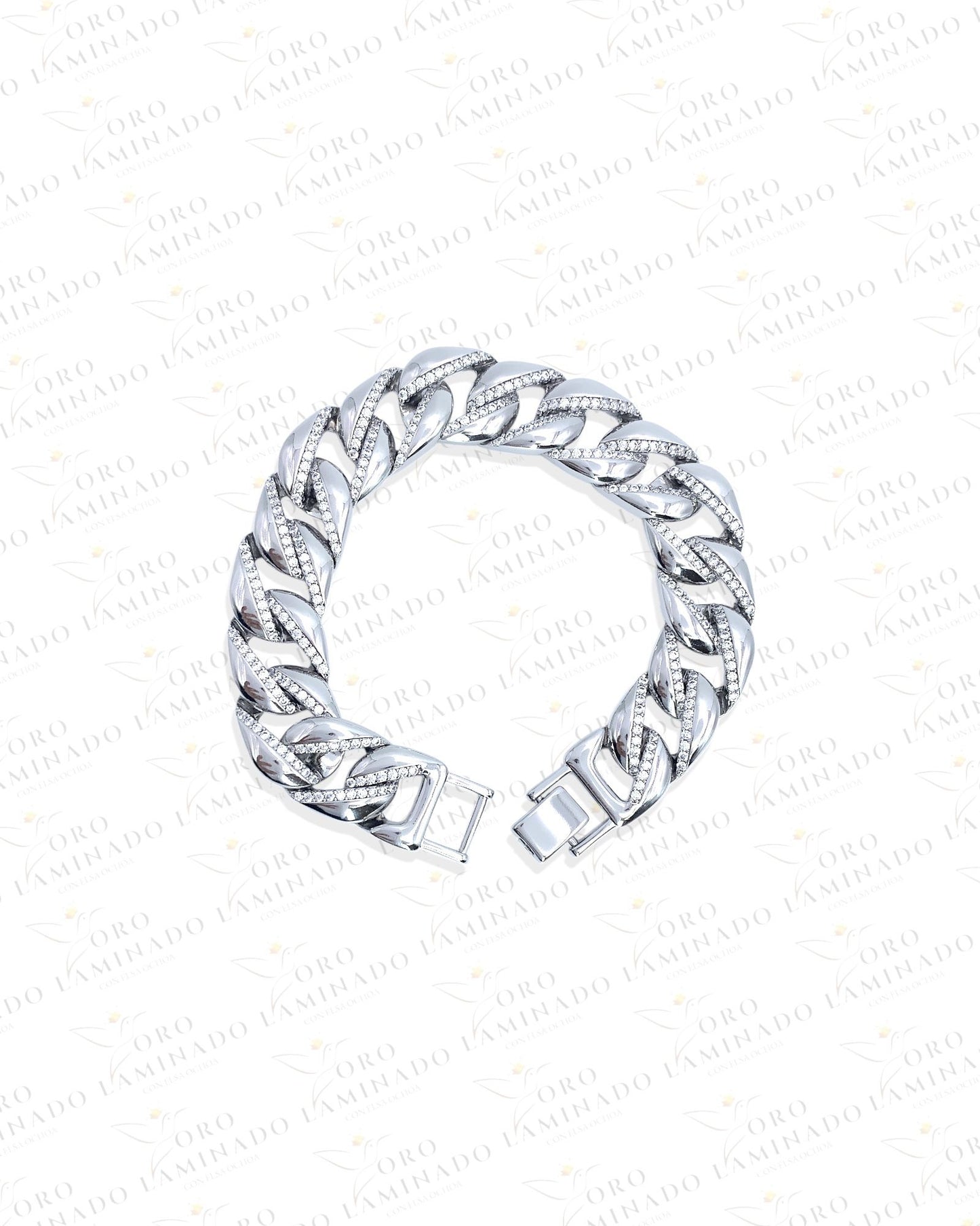 High Quality Cuban Bracelet with Zirconia Y228