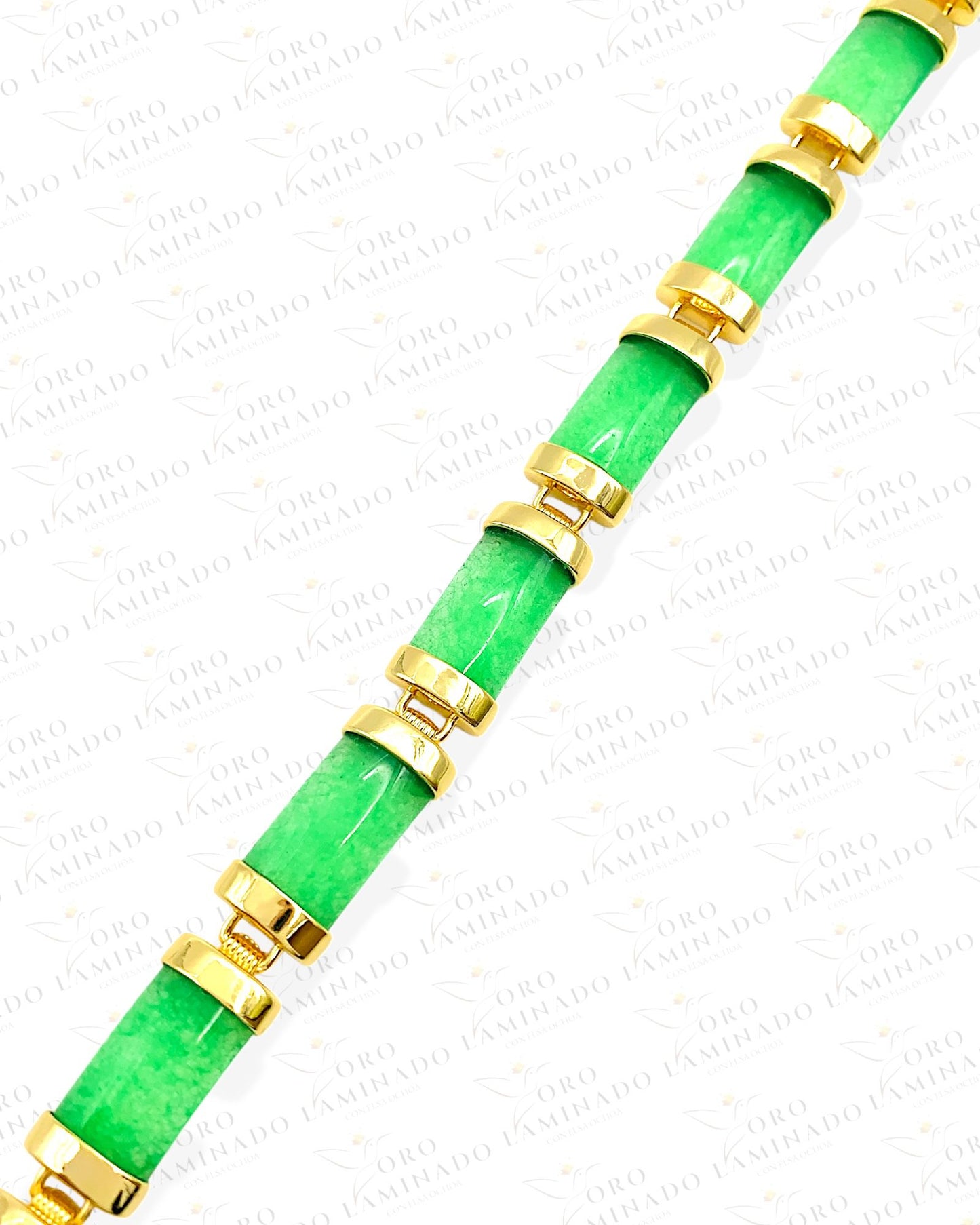 Green Stone Gold Bracelet C180