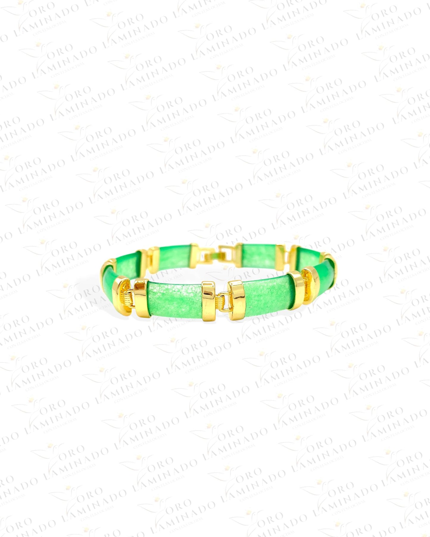 Green Stone Gold Bracelet C180