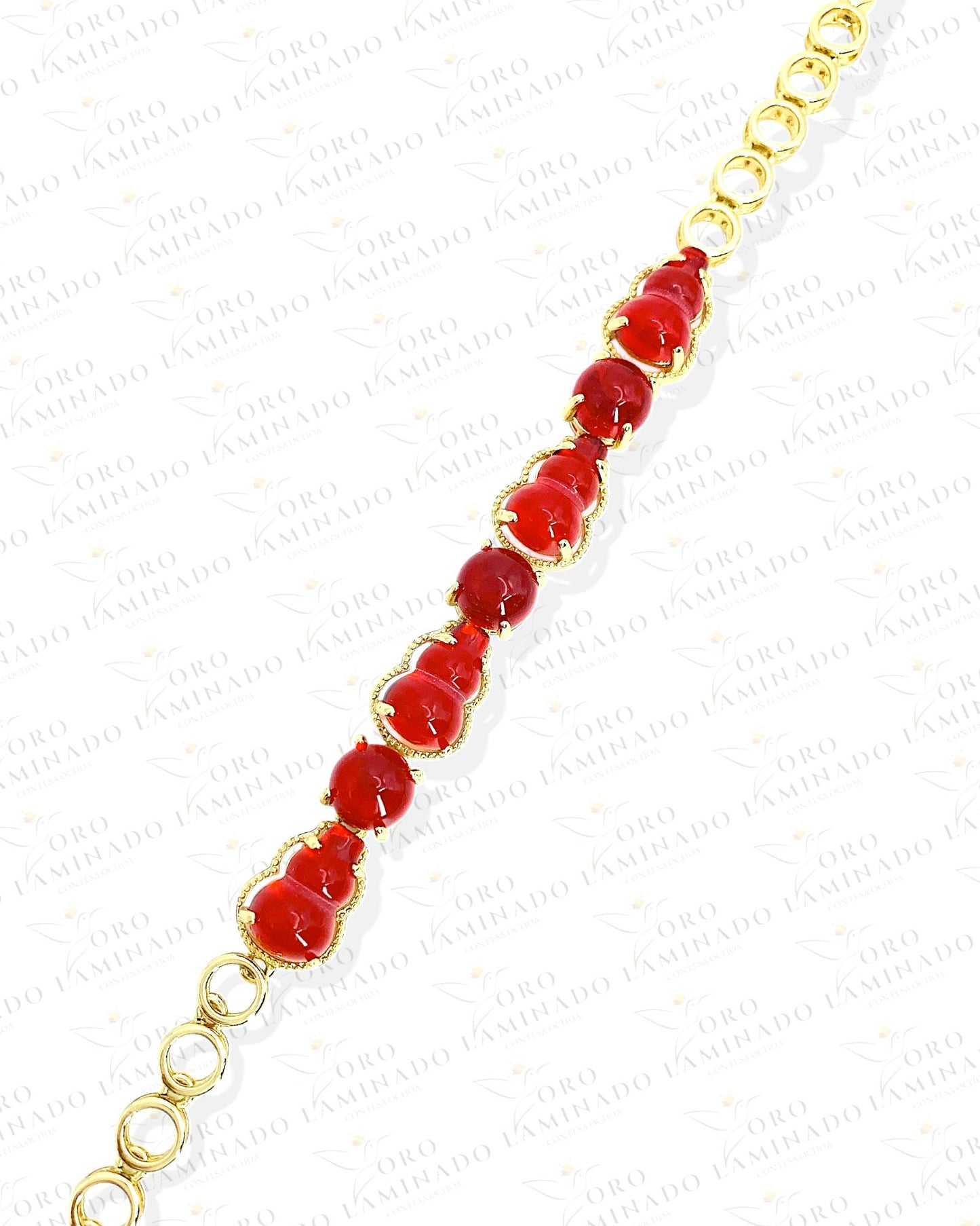 High Quality Golden and Red Bracelet B389