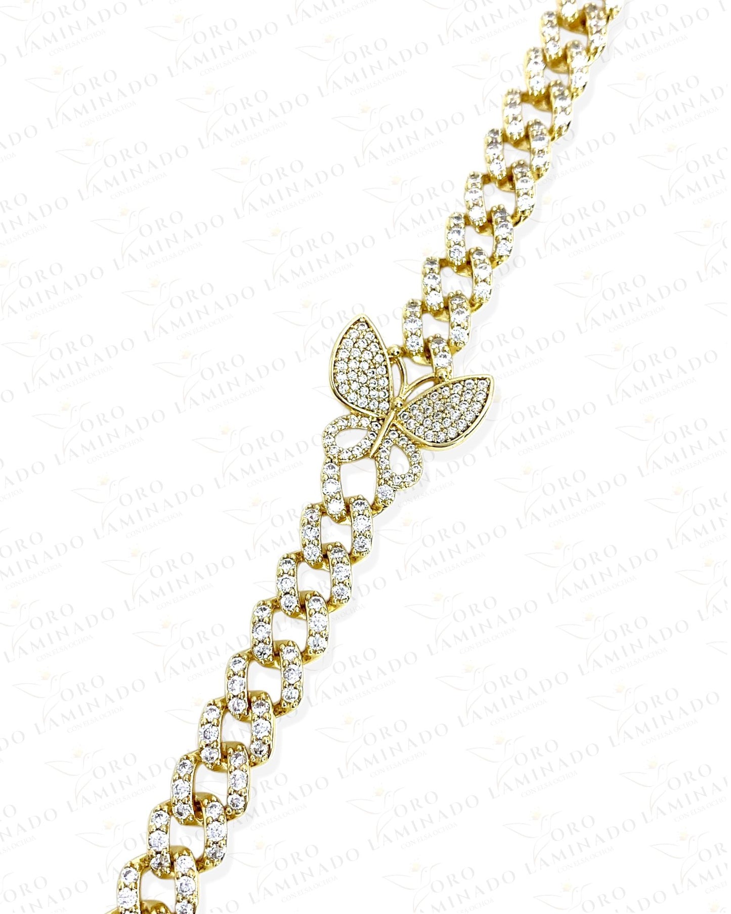 High Quality Gold Filled Diamond Butterfly Bracelet Y7