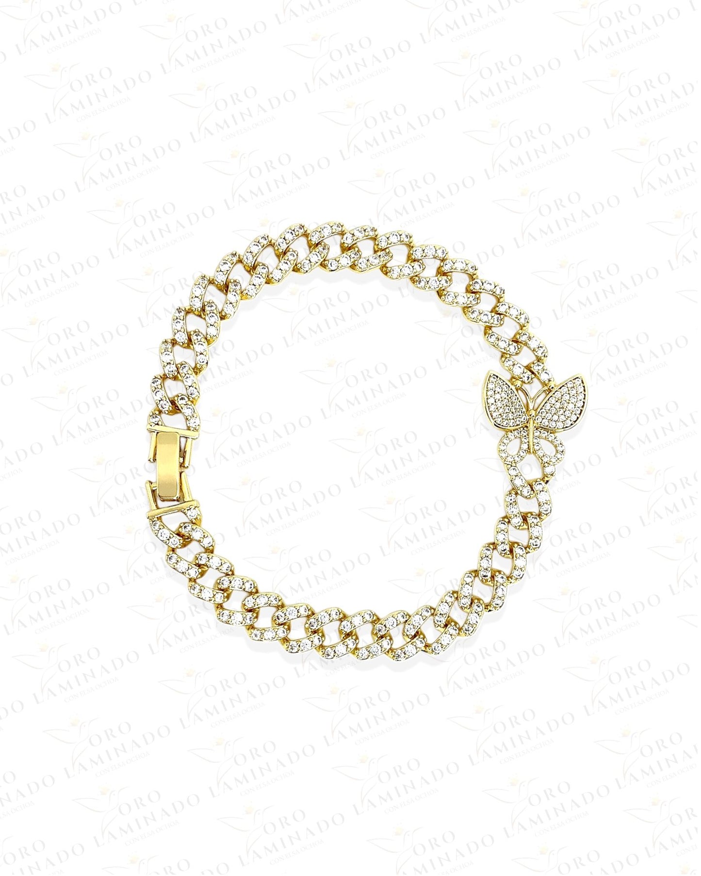 High Quality Gold Filled Diamond Butterfly Bracelet Y7