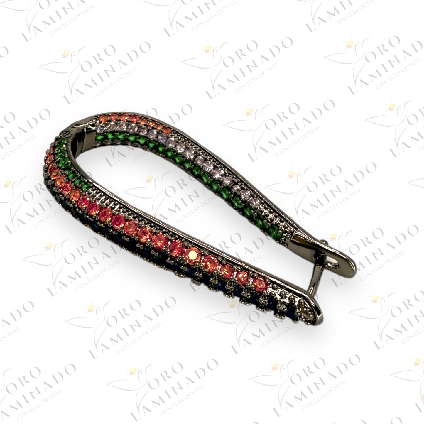 Multicolored earring Y269