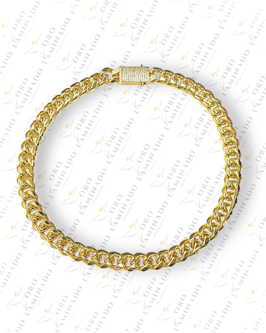 Gold Filled 10mm Cuban Chain With Diamond Clasp Y96