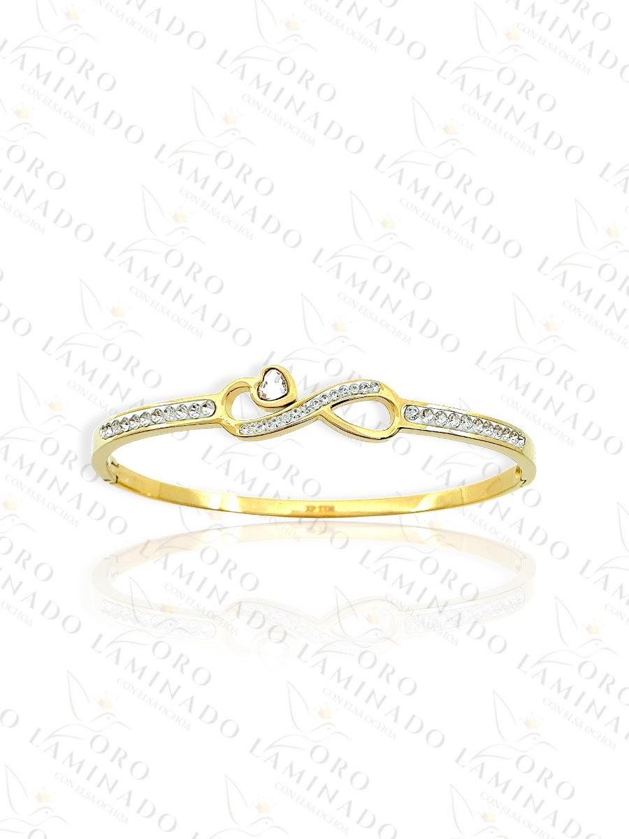 Stainless Steel Infinity Love Bangle Bracelet R403