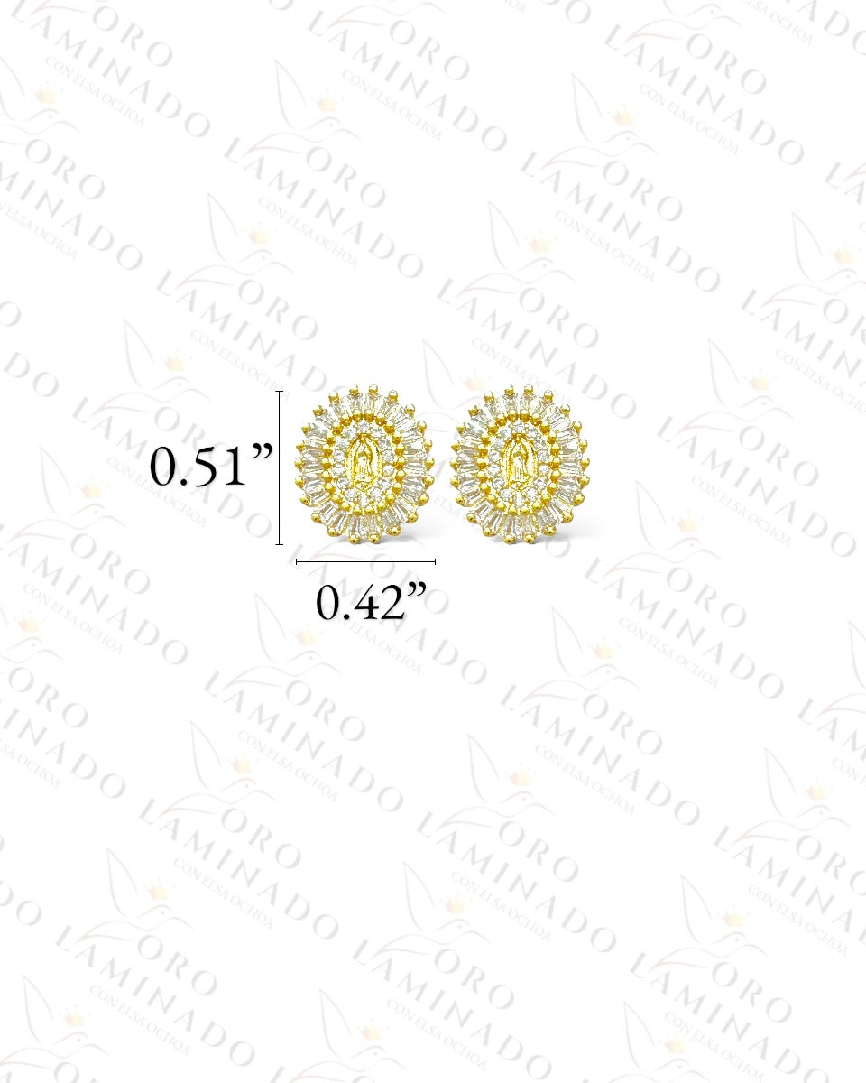 Virgen de Guadalupe Sparkling Earrings R449