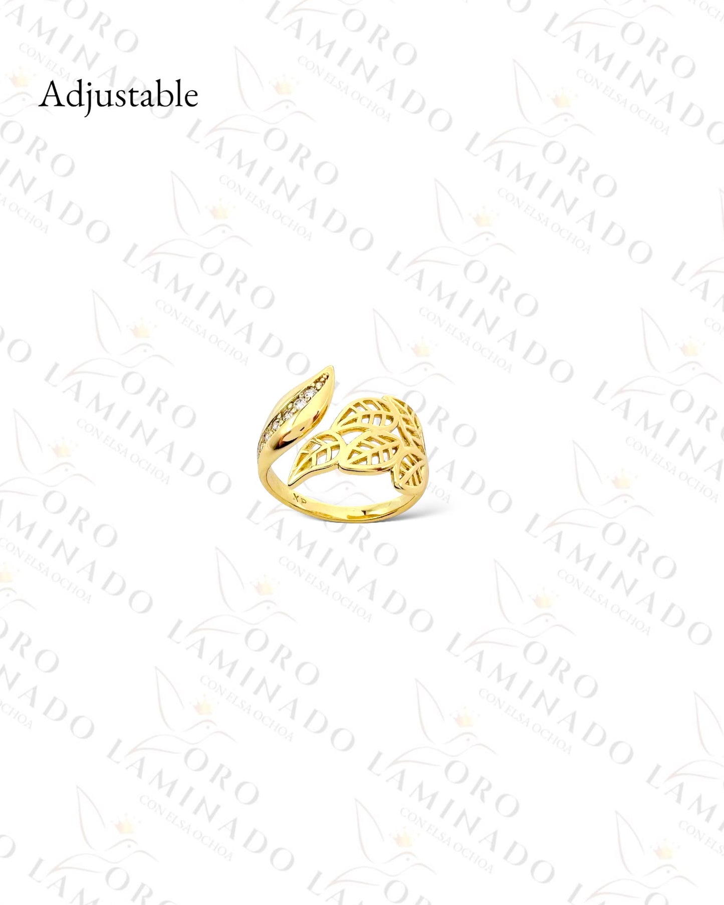 High Quality Adjustable Leaf Ring (Gold Filled) R112