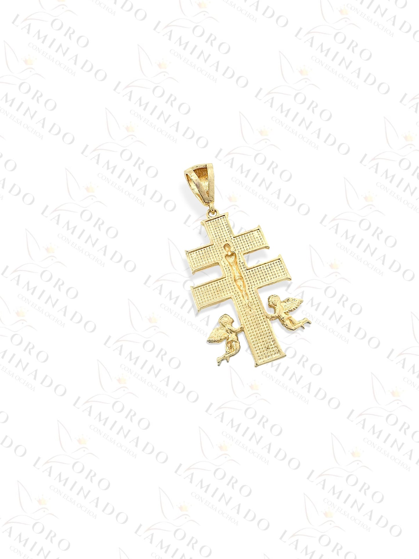 Three Tones Caravaca Cross Pendant B239