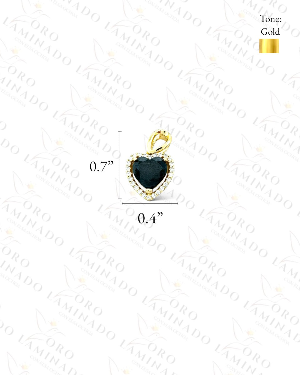 High Quality Small Dark Heart Pendant C5