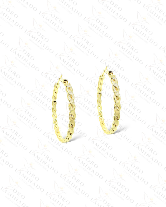 High Quality Medium Hoop Earrings C408