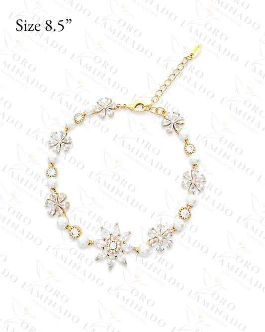 High Quality Snow Flower Bracelet (Gold Filled) R289