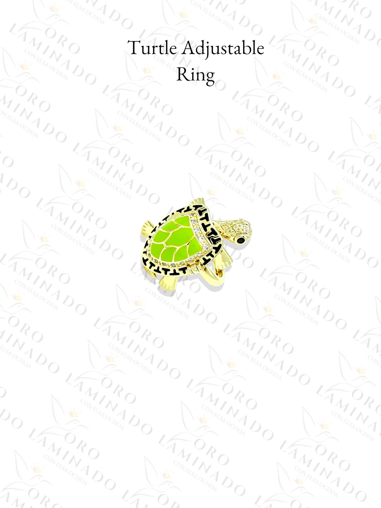 High Quality Turtle Adjustable Locket Ring B365