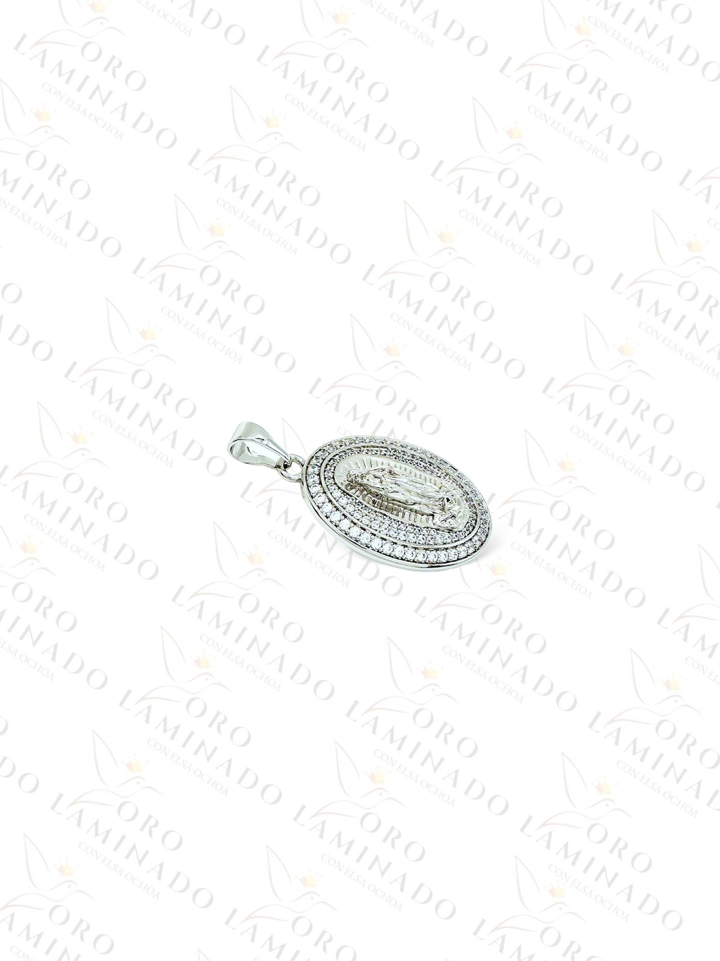 High Quality Virgen Mary Oval Pendant G448