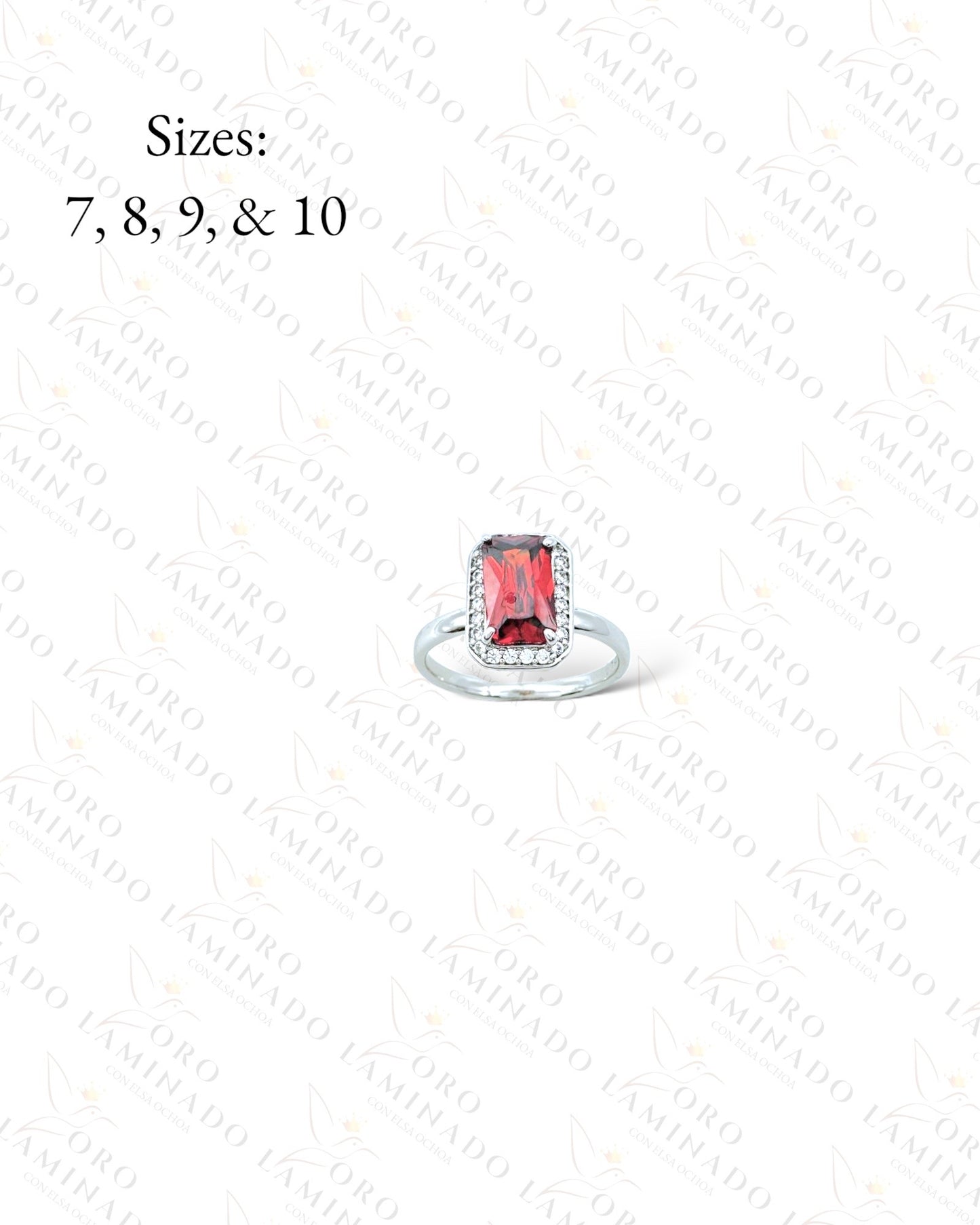 High Quality Red Stone Ring B36