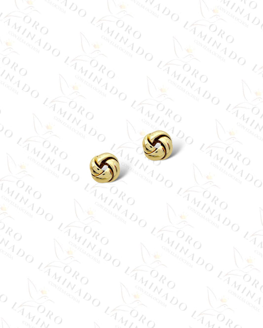 High Quality Gold Knot Earrings (Gold Filled) G374