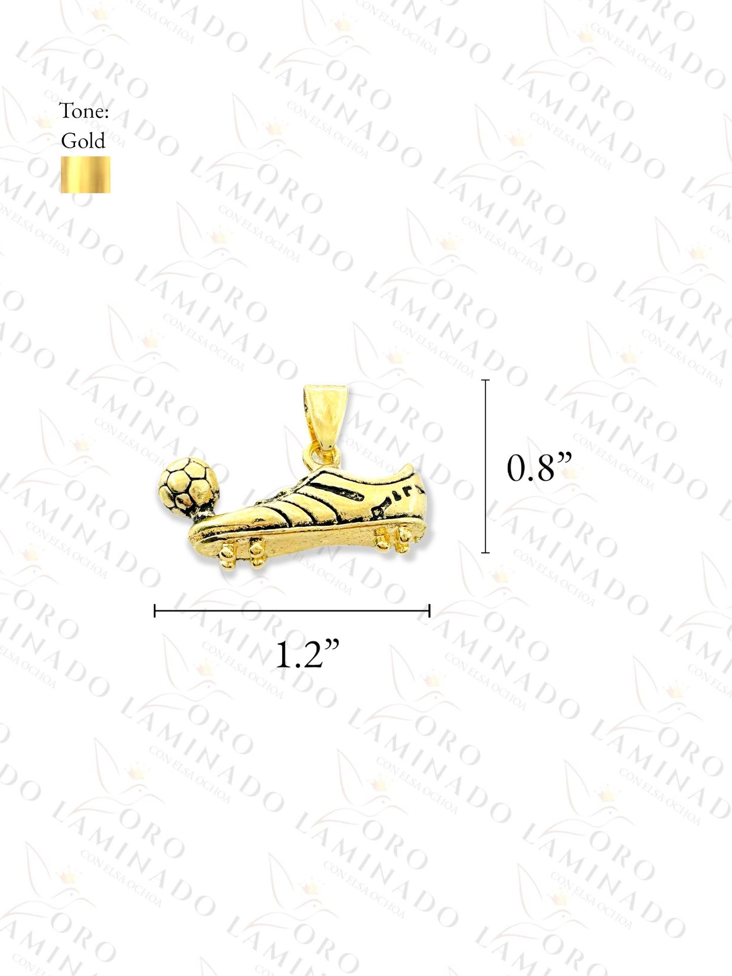 Gold Filled Soccer Shoe Pendant B271