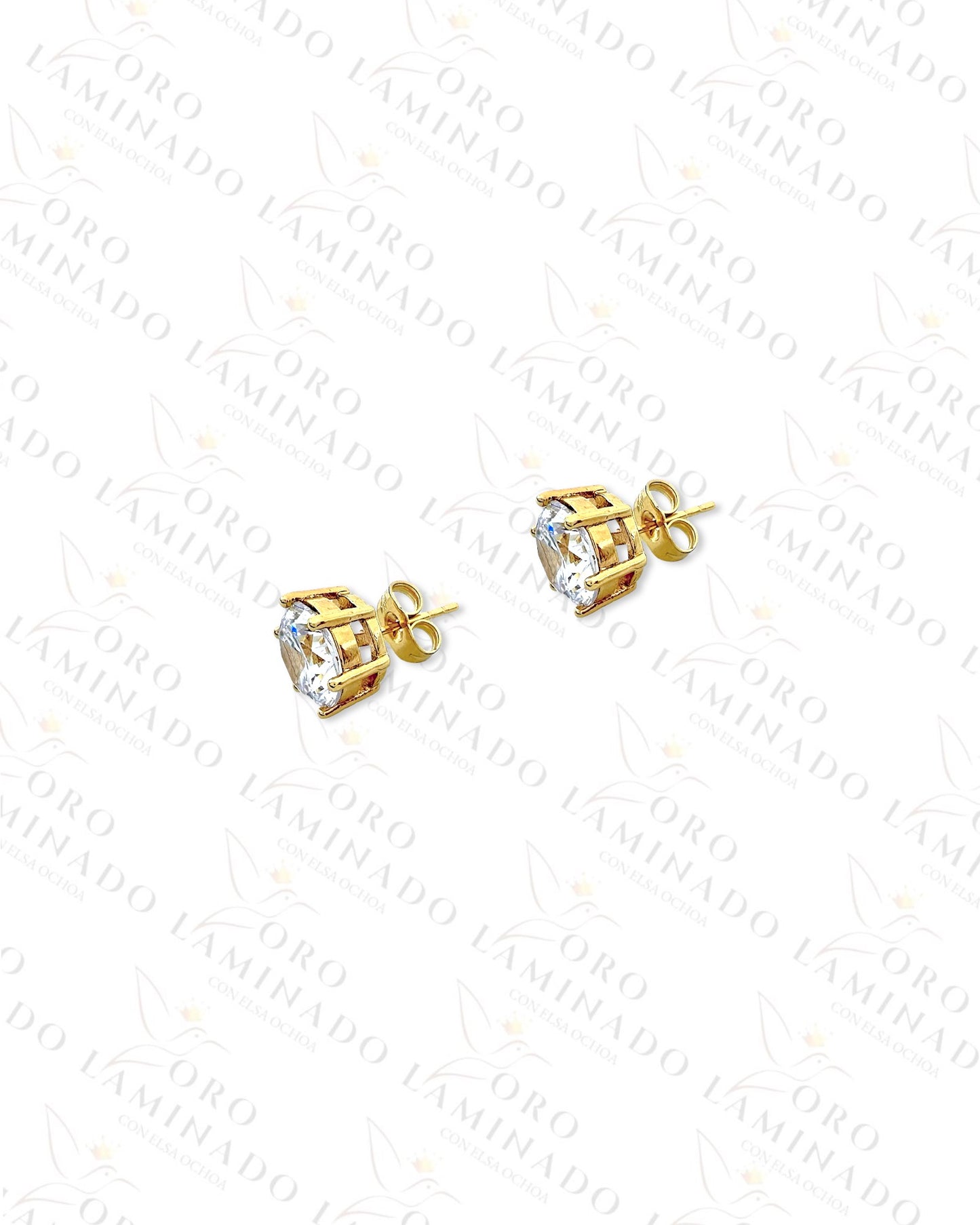 High Quality Gold Diamond Earrings B112