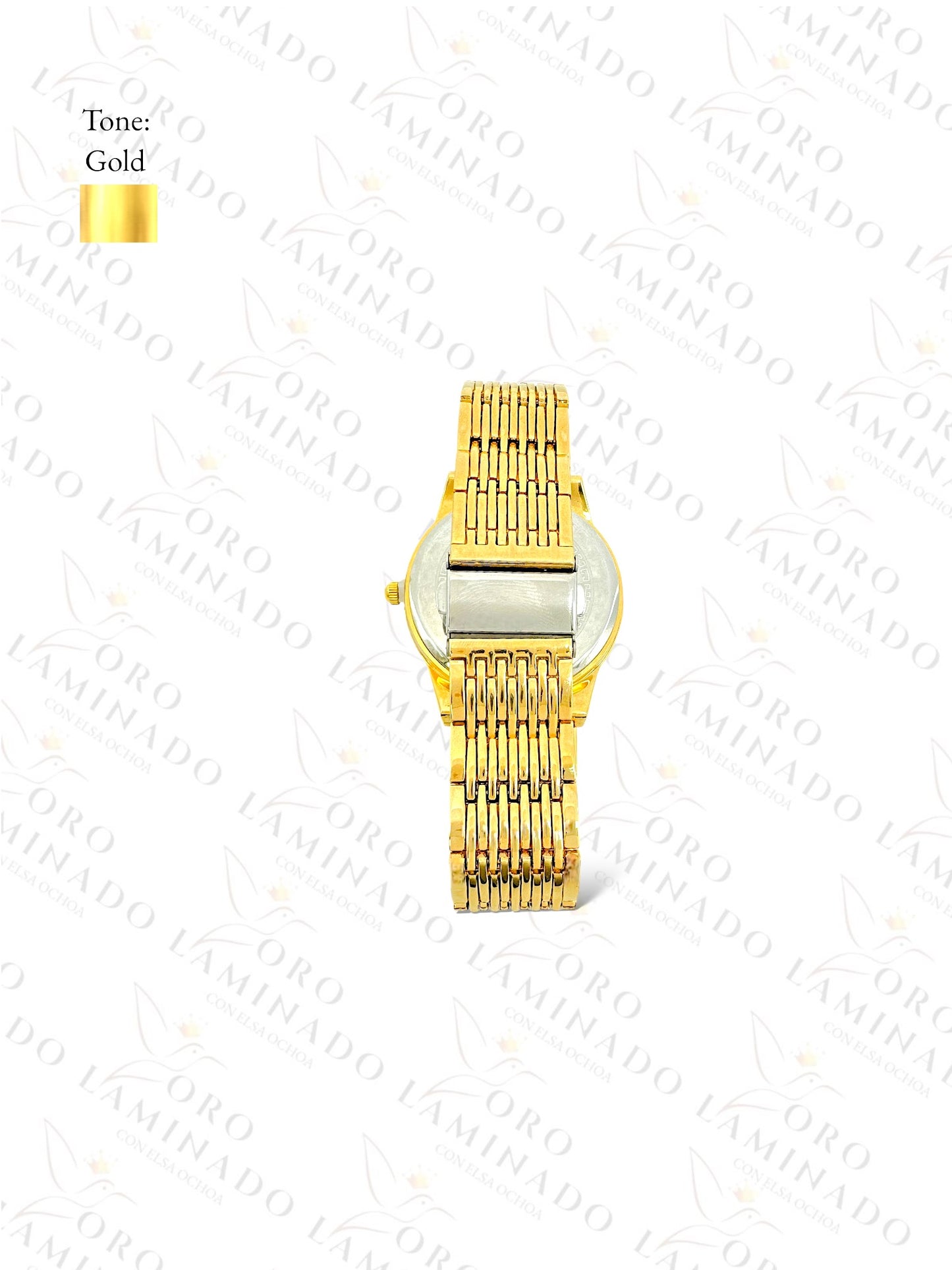 Stainless Steel Gold Watch