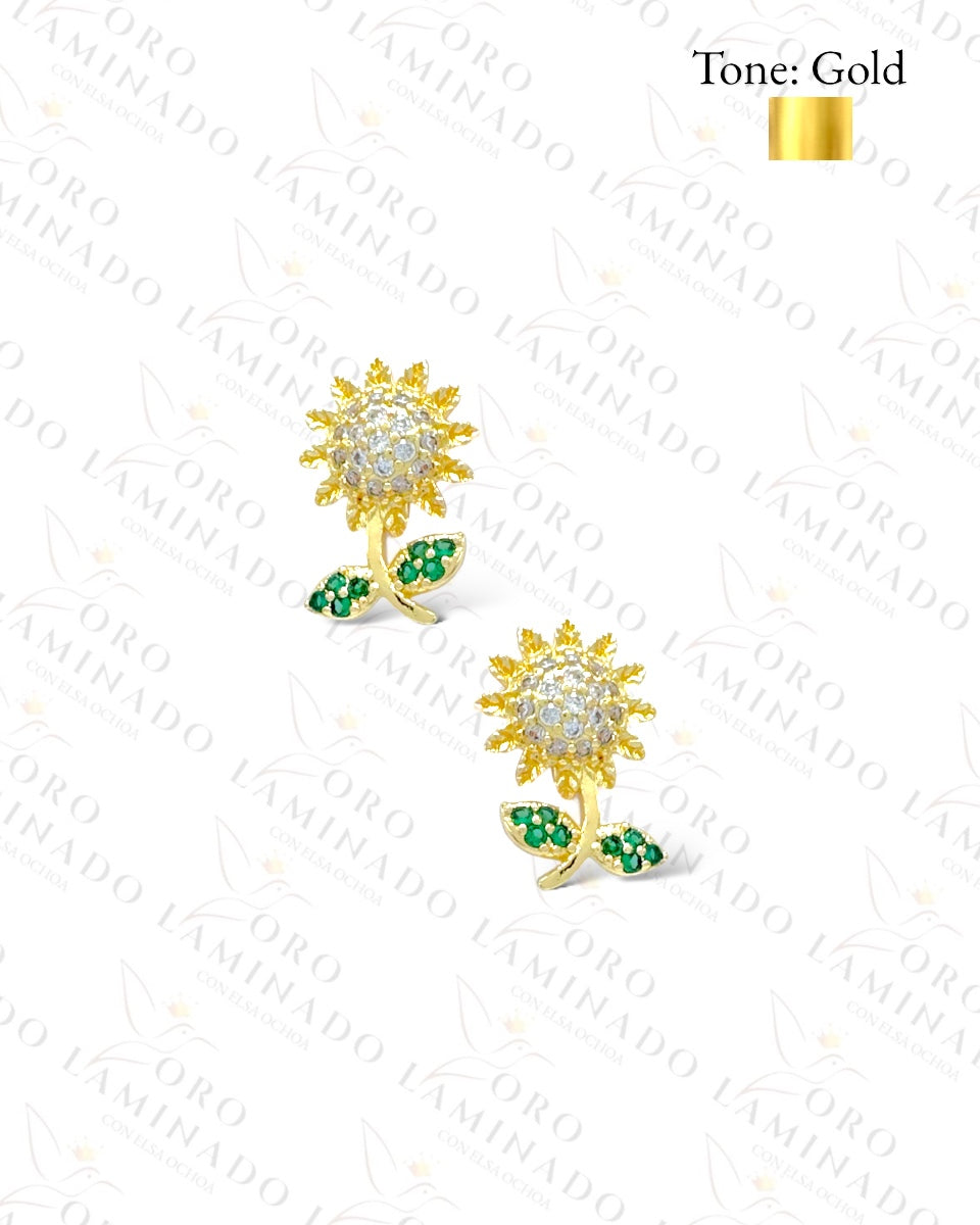 Sunflower Sparkling Earrings R447