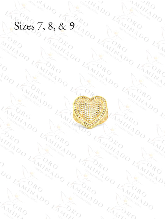 Gold Filled Diamond Heart Ring G204