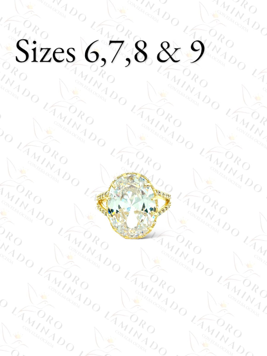 High Quality Clear Round Stone Ring G467