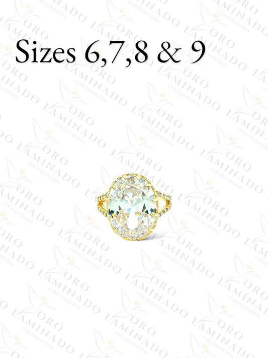 High Quality Clear Round Stone Ring G467