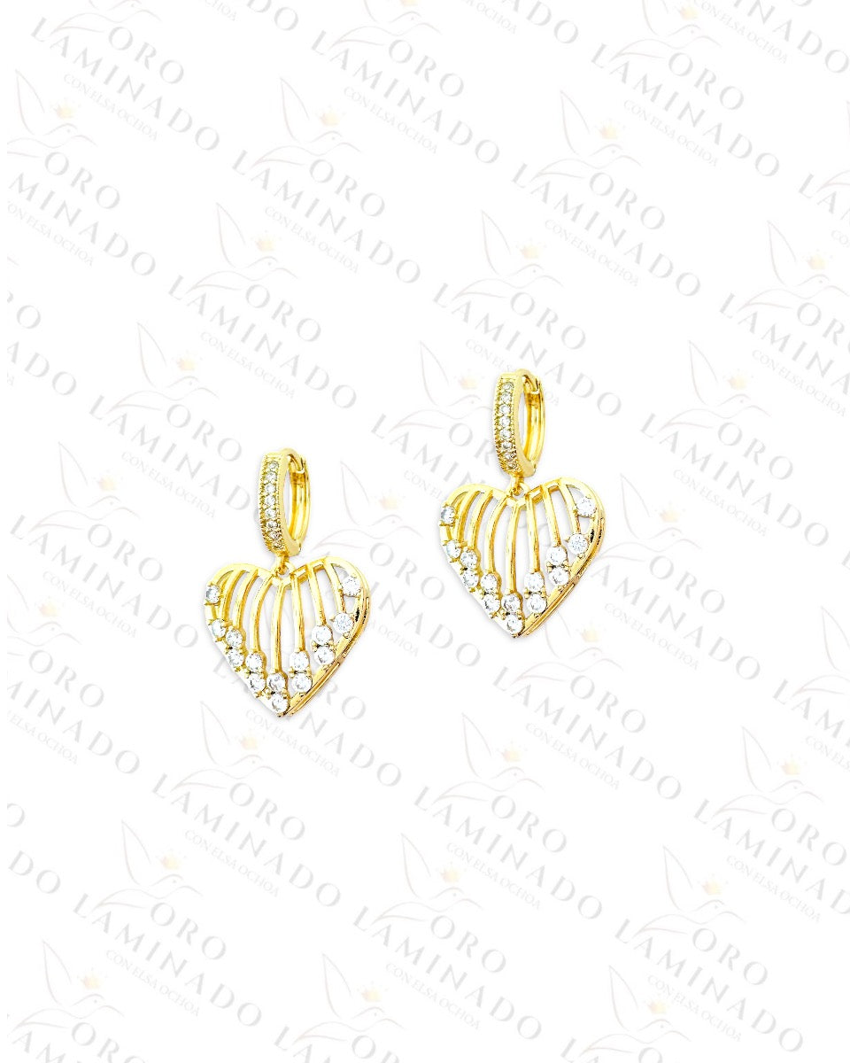 High Quality Heart Hoop Earrings C379