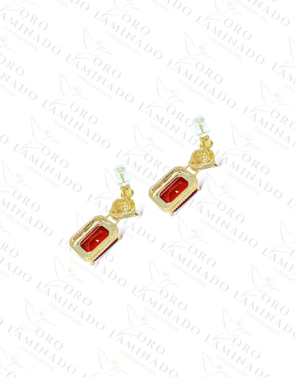 High Quality The Red Cougar Earrings Y106