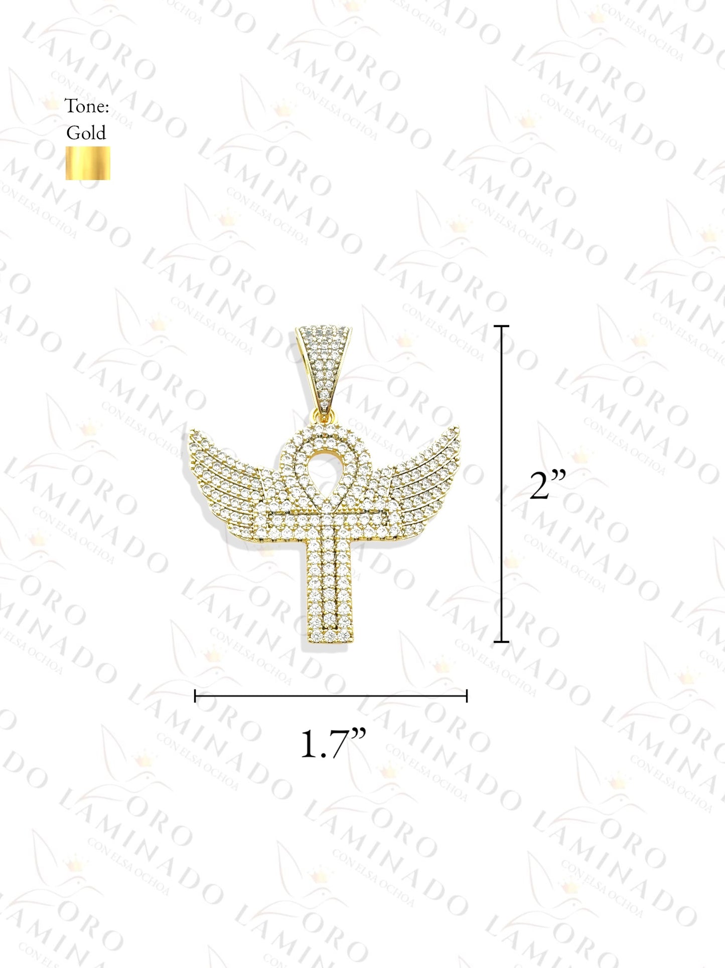 Key with Wings Pendant G19