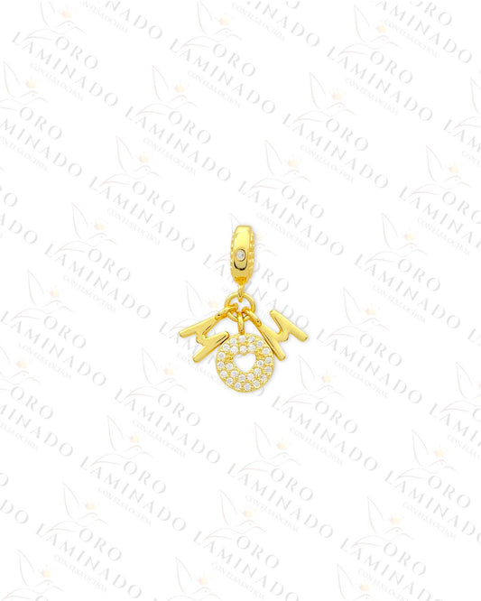 Sparkling MOM Charm (Gold Filled) C447