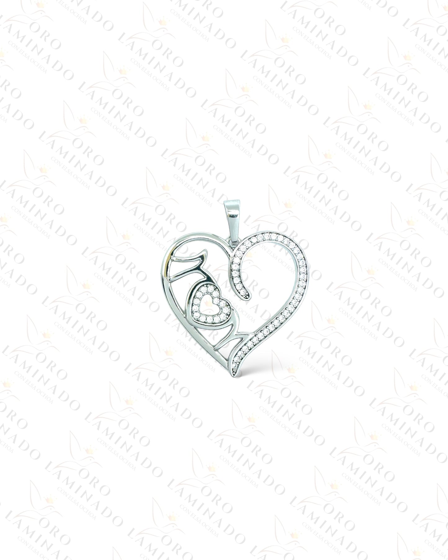 High Quality Silver "MOM" Pendant C167