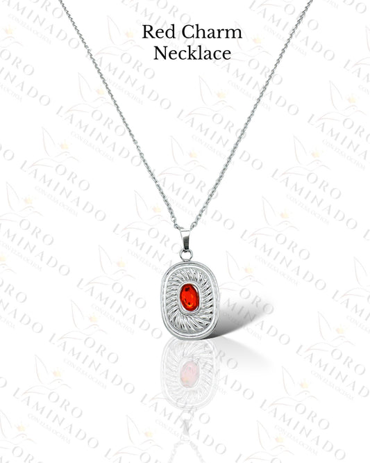 High Quality Stainless Steel Red Charm Necklace R59