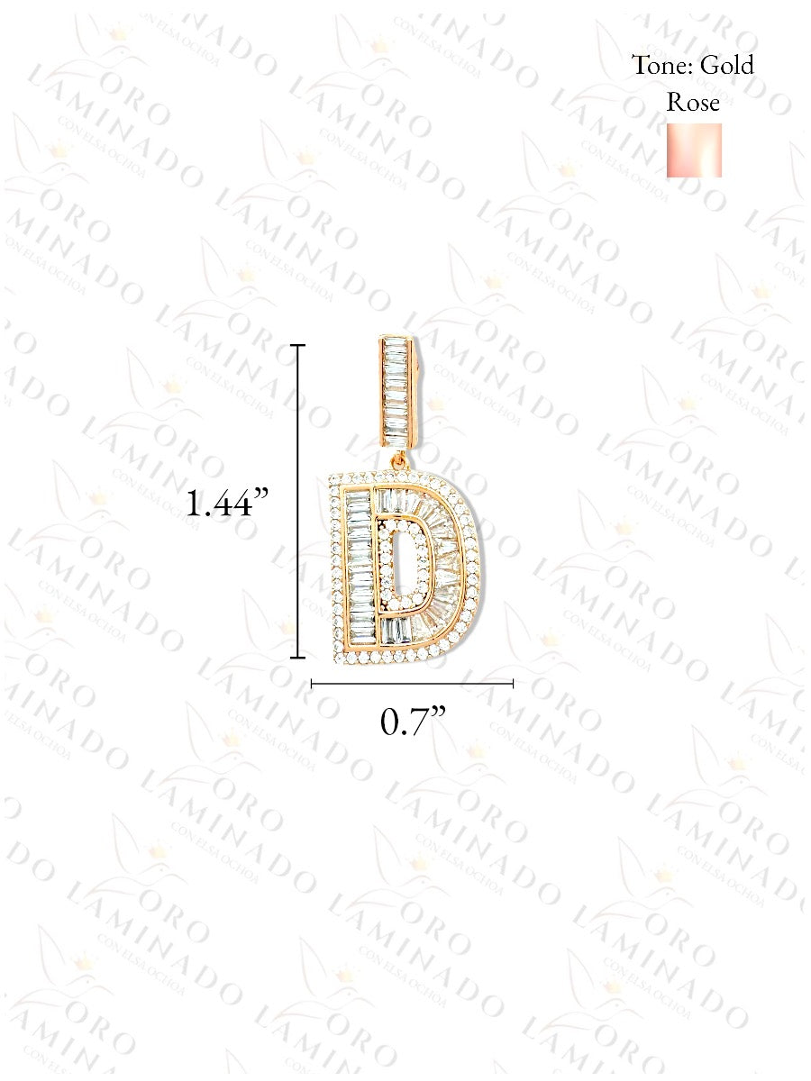 High Quality Letter D Glass Necklace B215