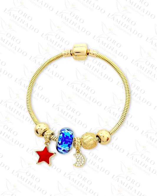 High Quality Star and Moon Charm Bracelet C385