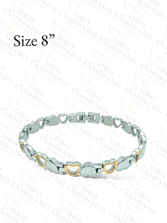 High Quality Stainless Steal Mini Hearts Bracelet B411