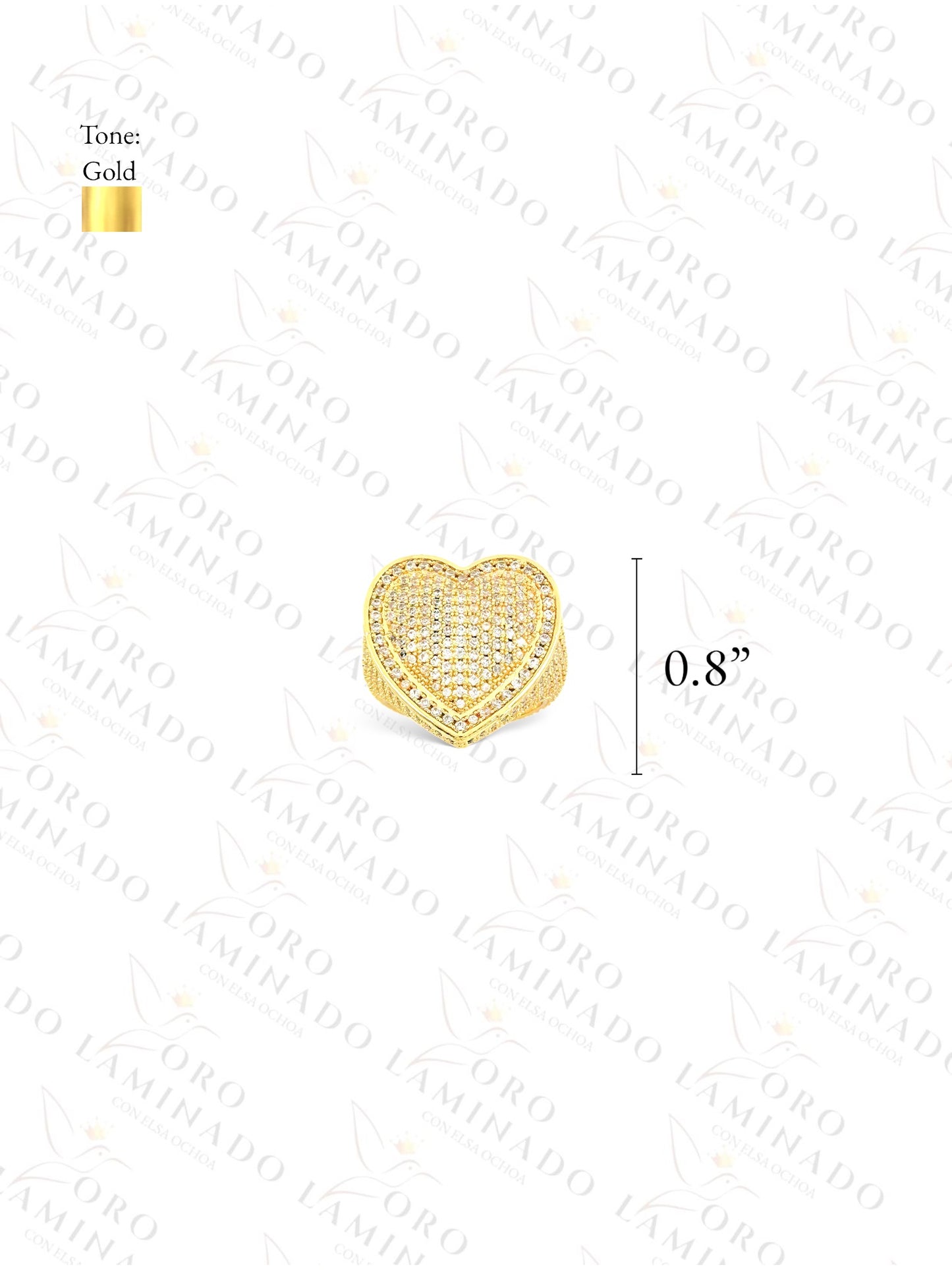 Gold Filled Diamond Heart Ring G204