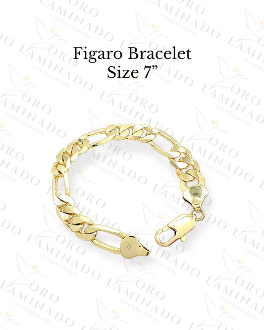 High Quality Figaro Bracelet Size 9” Y283