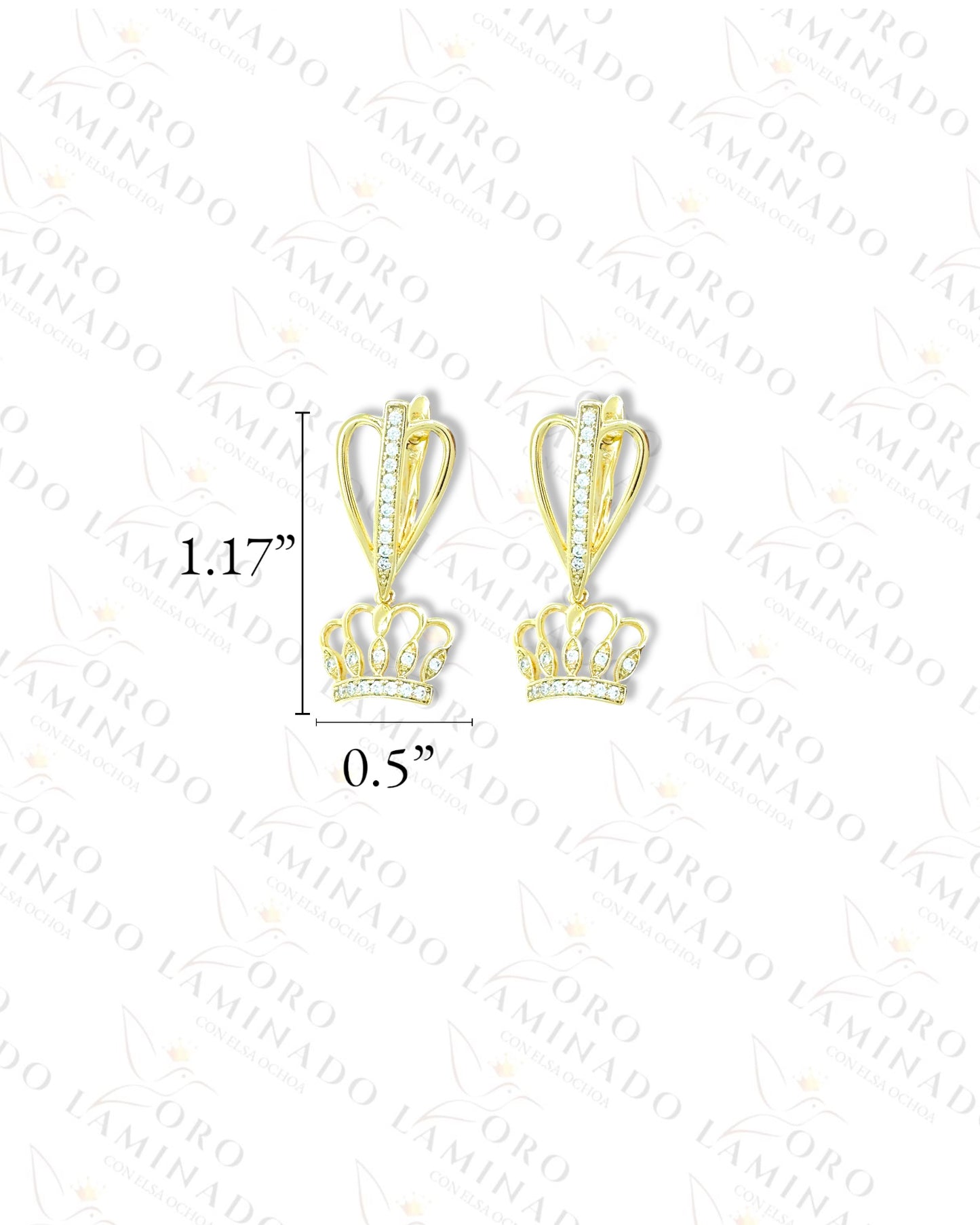 High Quality Crown Hoop Earrings C111