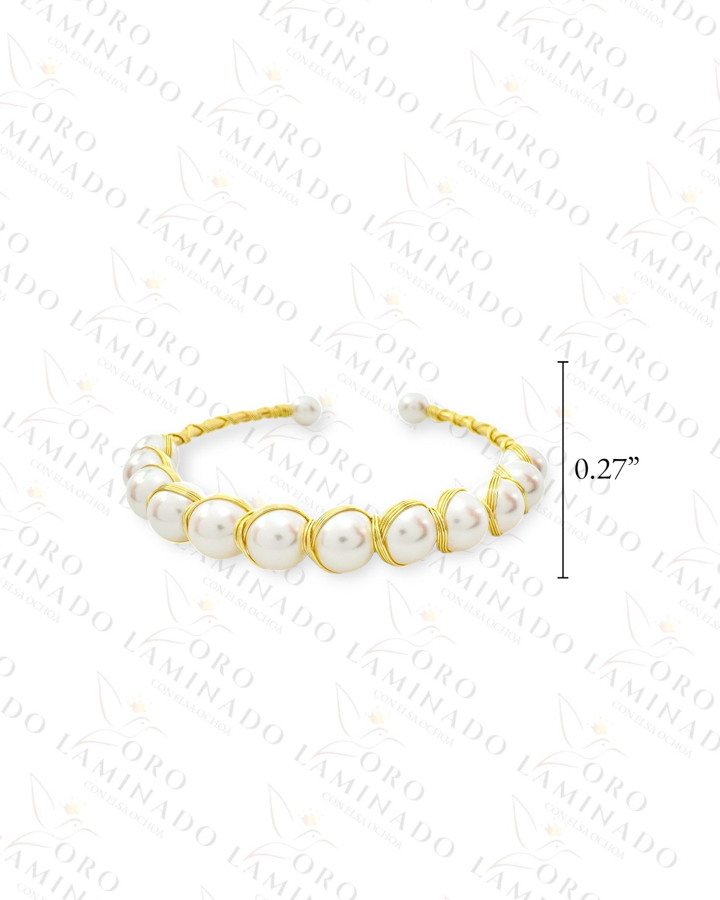 High Quality Pearl Bangle Bracelet Y26