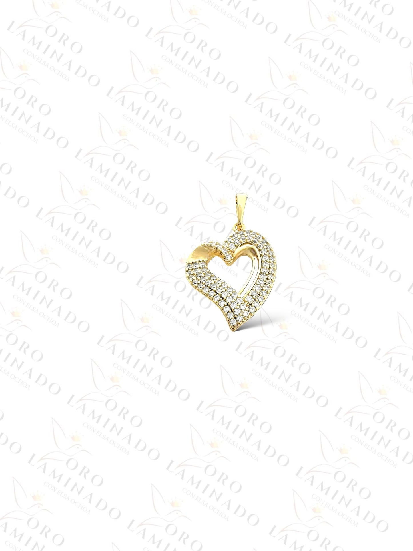 Heart with Stones Pendant Y266