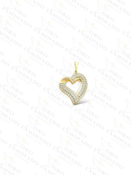 Heart with Stones Pendant Y266