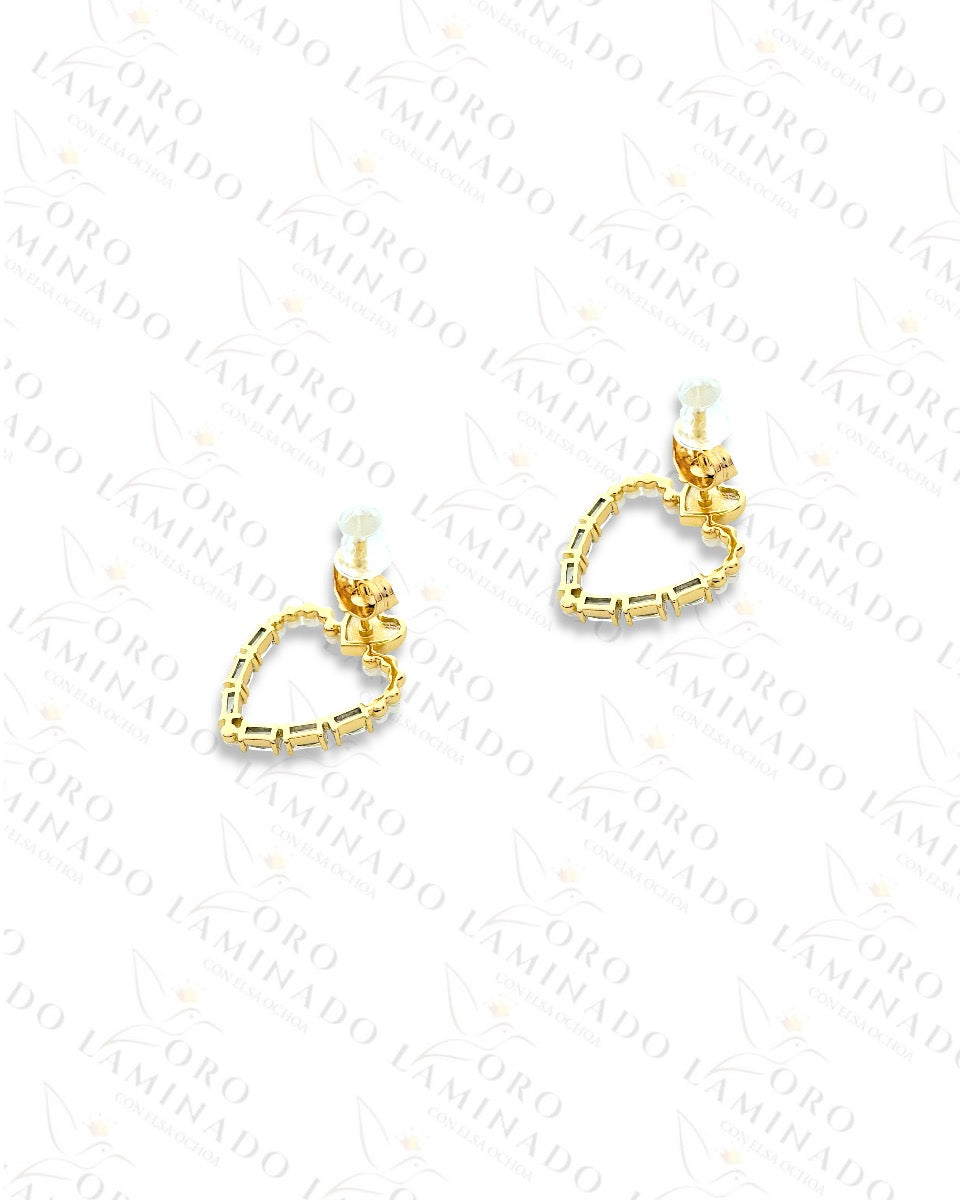 High Quality Pearl Heart Earrings R335