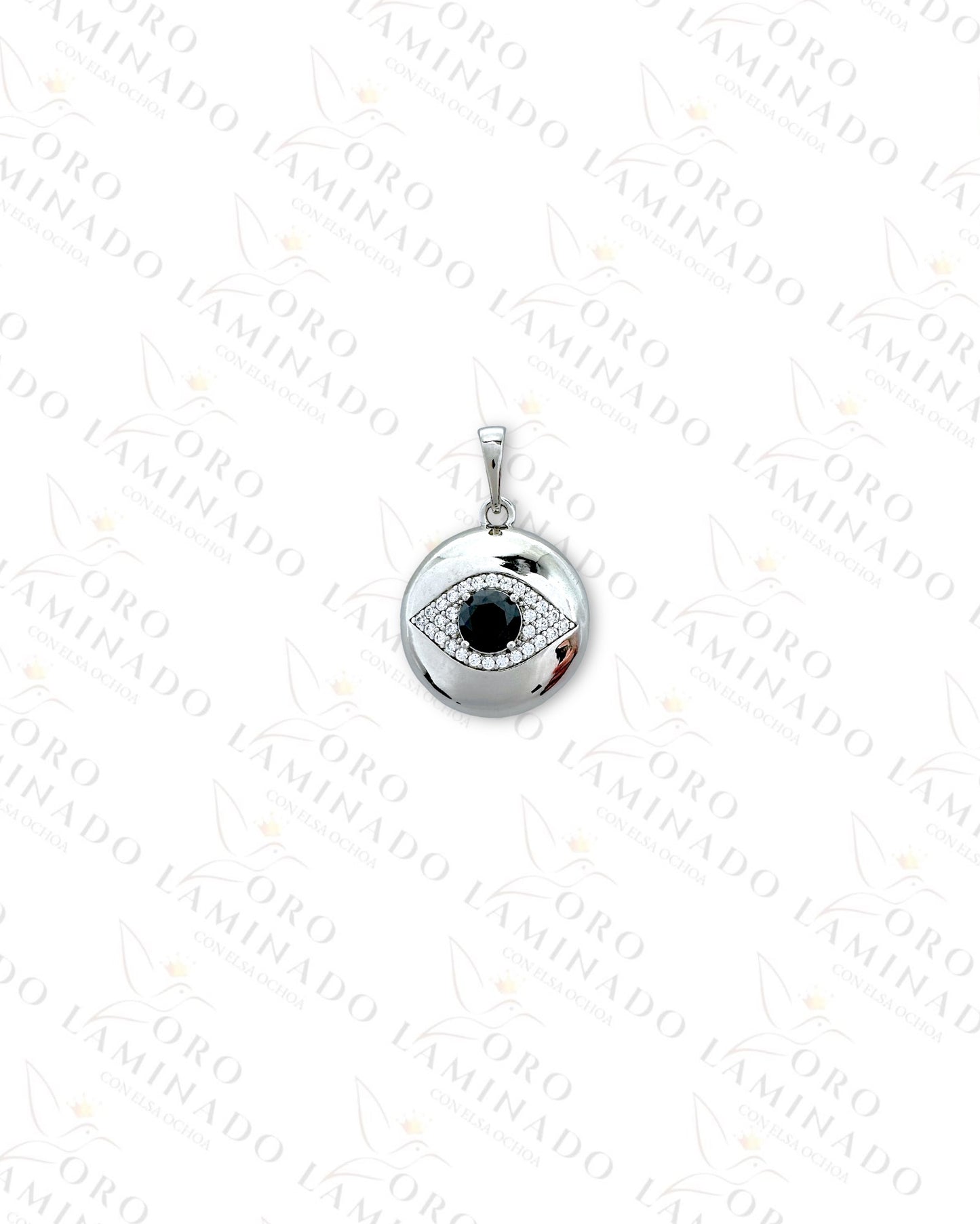 Gold Filled High Quality Silver Crystal Eye Pendant G344