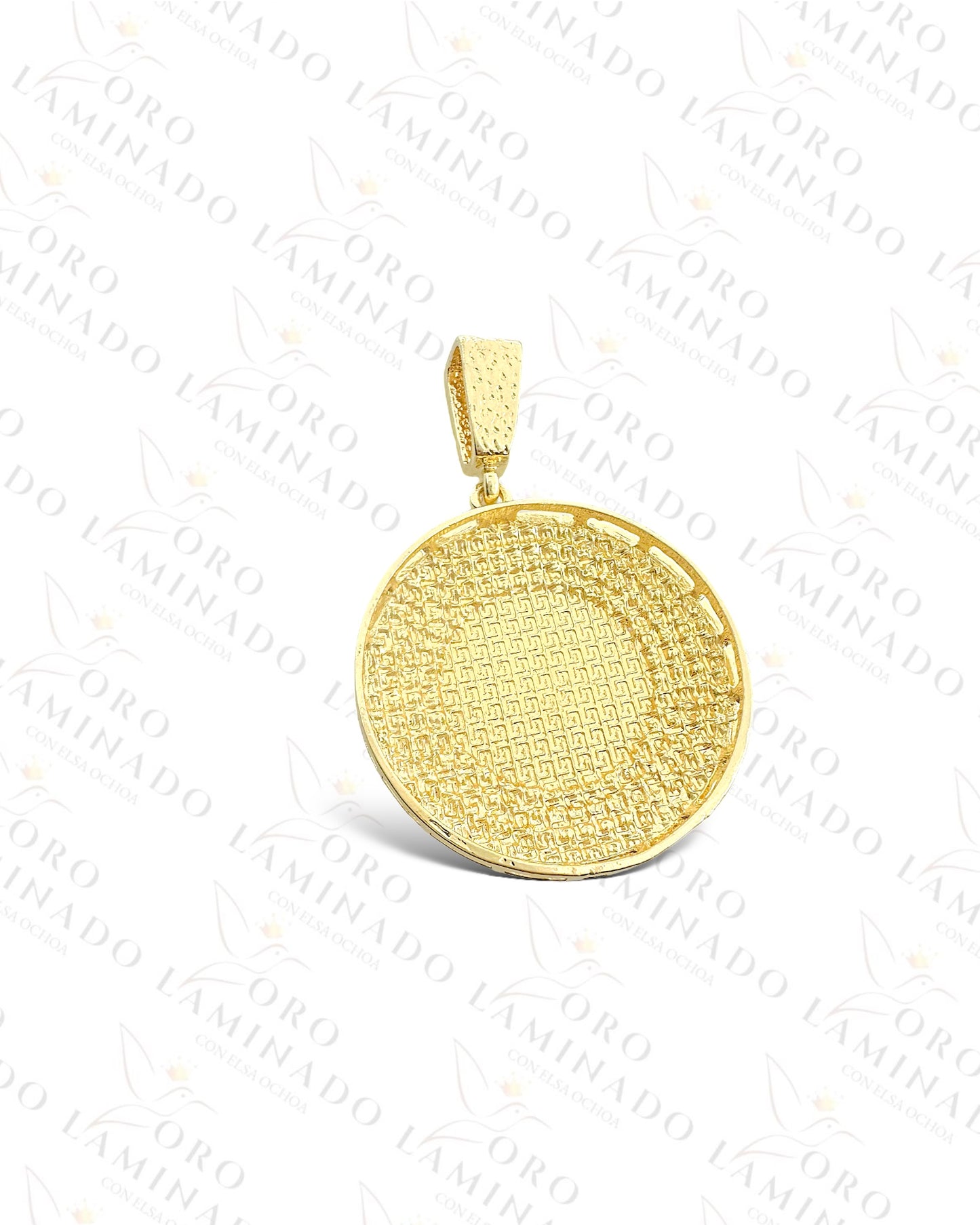 Gold Filled Shield of Mexico Pendant C122