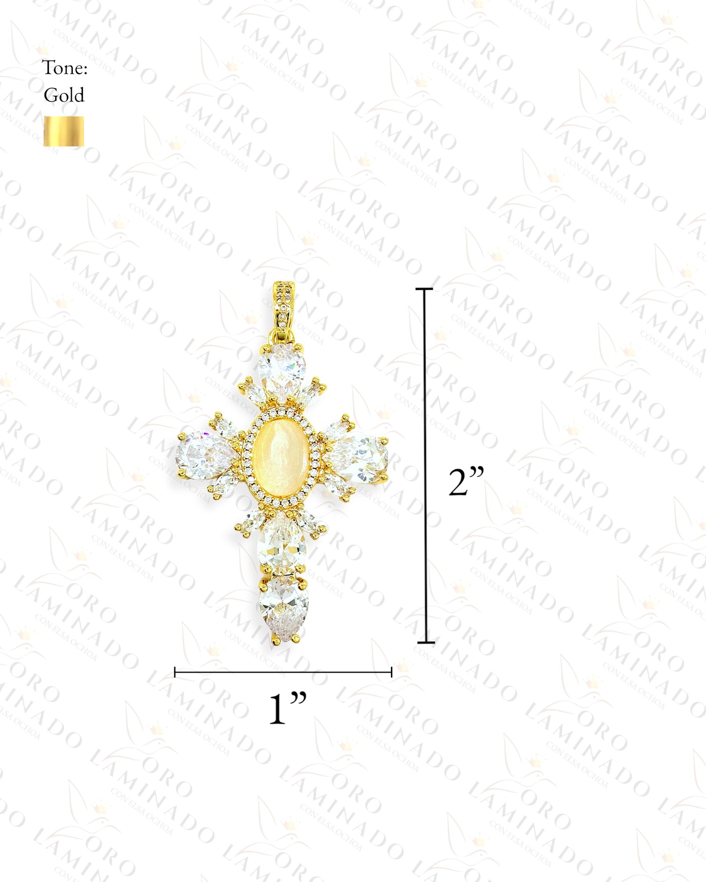 Cross with Virgen Mary Pendant C231