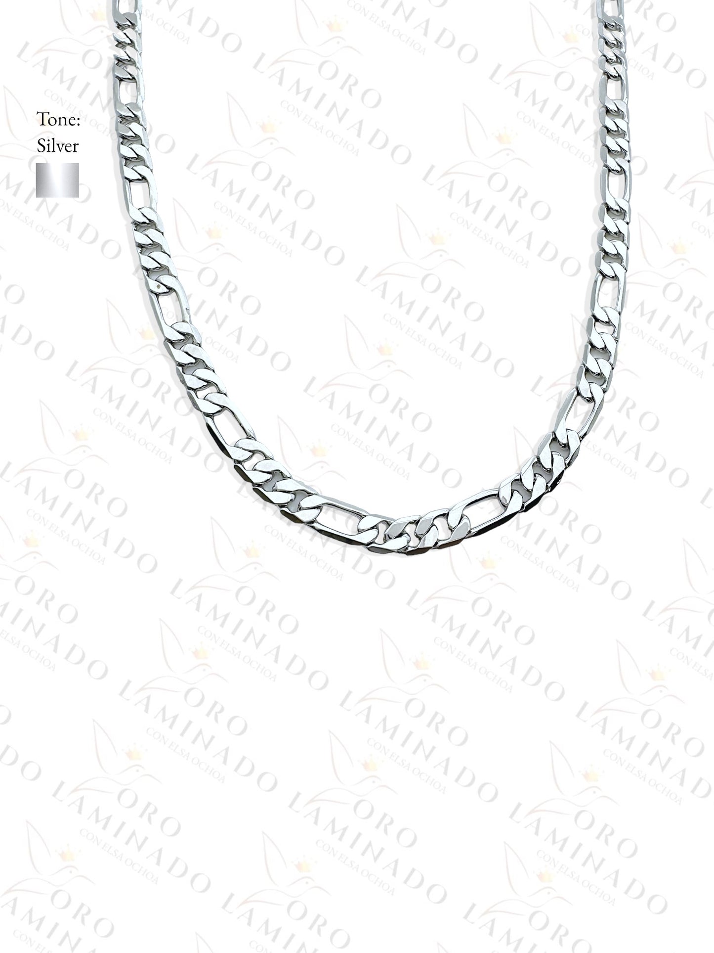 Silver Figaro Chains Pack of 6 Size 22" 6mm B200