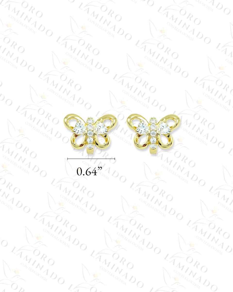 High Quality Butterfly Hoop Earrings B352