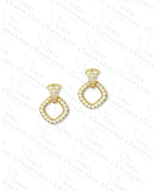 High Quality Sparkling Rhombus Earrings  B453