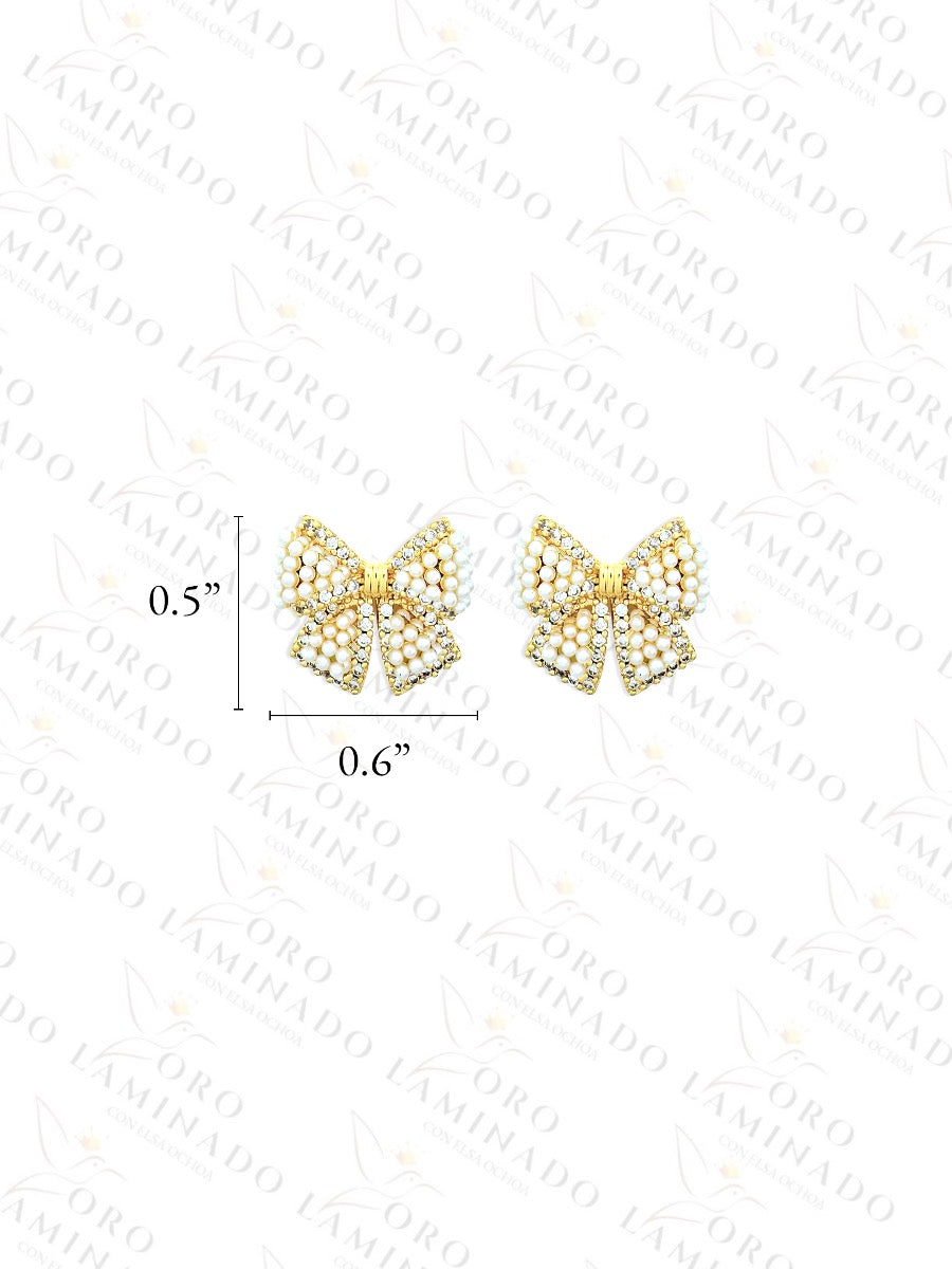 Mini Pearl Bow Set C128