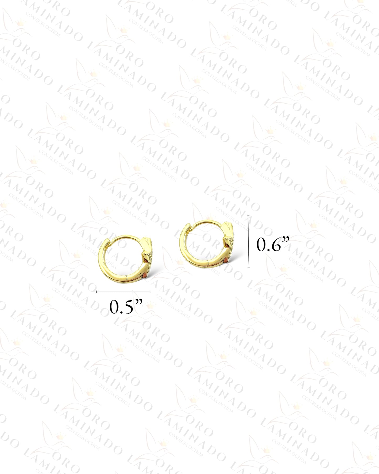 High Quality Small Start Hoop Earrings Y121